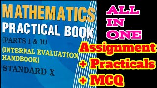 Mathematics Practical Book Class 10 SolutionAssignmentPracticalMCQMathematics Easy Way [upl. by Nelie878]