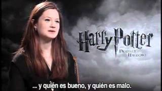 Bonnie Wright  Deathly Hallows Part 1 Interview Spanish Show [upl. by Bryna263]