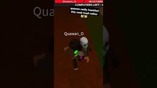 Quawan went CRAZY 🤯😂 shorts roblox fleethefacility game jukes viral fyp fypシ funny phonk [upl. by Lednor]