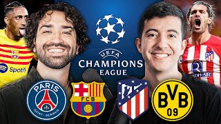 Barcelona DEFEATS PSG amp Atletico Madrid EDGES Borussia Dortmund  UEFA Champions League [upl. by Denten]