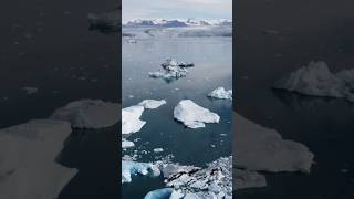 fantastic glacier lagoon dronepilot iceland glacier glacierlagoon outdoor cloudyday iceberg [upl. by Otte]