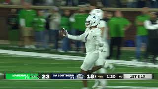 Georgia Southern vs Marshall Highlights 101224 [upl. by Sikras]