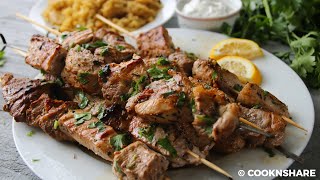 Pork Shish Kabobs – A Greek Recipe That Will Surprise You Souvlaki [upl. by Assirrec]