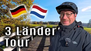 3 Länder Tour  45 Kilometer mit dem EBike im Münsterland Niederlande Grafschaft Bentheim [upl. by Ledua]