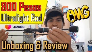 Artemis Ultralight Fishing Rod  Low Cost but Super Nice  Unboxing and Review [upl. by Colon]