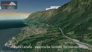 Abbadia Lariana  Varenna via Sentiero del Viandante ∆ hiking trails ∆ 3dtrailcomitaly [upl. by Hendrickson]