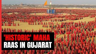 37000 Women Participate In Maha Raas In Gujarats Dwarka For World Peace [upl. by Lyons]