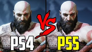 GOD OF WAR RAGNAROK  COMPARANDO AS VERSÕES DE PS4 E PS5 [upl. by Hallie]