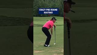 Pro golfers’ DIFFERENT preround routine 🔥 [upl. by Mapel397]