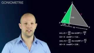Goniometrie  het bewijs en gebruik van de cosinusregel  WiskundeAcademie [upl. by Baudoin]