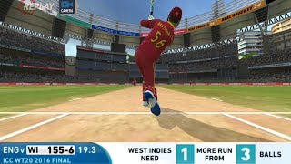 Carlos Brathwaite Four 6s against Ben Stokes  WI vs ENG 2016 World Cup Final Moment [upl. by Neilla]