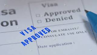 Approved stamp in paper visa application [upl. by Ixel172]