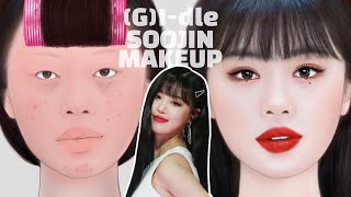 GIDLE SOOJIN cover make up 💋 [upl. by Bryner]