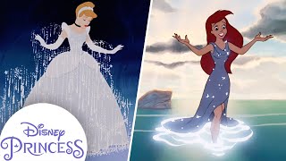 The BEST Princess Outfits and Transformations  Ariel Belle Cinderella amp More  Disney Princess [upl. by Ecylahs]