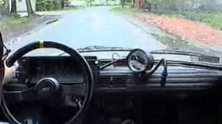 Fiat 126p  Onboard z jazdy po deszczu  rok 2003 [upl. by O'Toole]