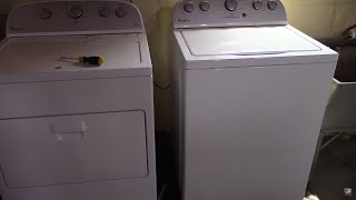 Whirlpool Washer Dryer Set WTW5000DW  WED5000DW Review [upl. by Pell]