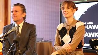 Ethan Hawke amp Maya Hawke press conference Stockholm Film Festival [upl. by Novyar439]