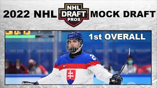 2022 NHL Mock Draft with Juraj Slafkovsky 1st Overall Top 10 picks [upl. by Eseenaj]