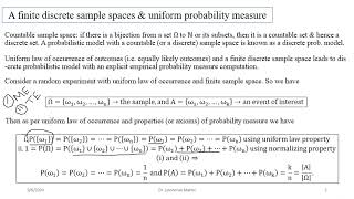 L03 Computation of discrete probability measure [upl. by Ennairam316]