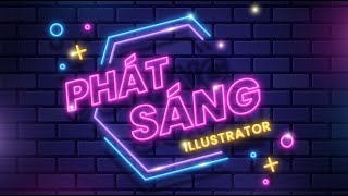 Cách tạo hiệu ứng phát sáng trong Adobe Illustrator  DesignerVN [upl. by Zerelda]