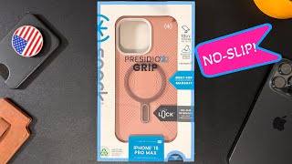 Unboxing and Testing Speck NoSlip Presidio 2 Grip Case for iPhone 15 Pro Max speck [upl. by Dana]