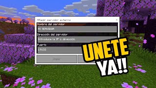 ✅ENTRA MI SERVIDOR SURVIVAL de MINECRAFT BEDROCK 120  MI SERVIDOR SURVIVAL de Minecraft pe 120 [upl. by Elia]