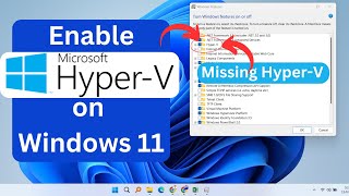 How to Install and Enable Hyper V in Windows 11 Home  HyperV Missing [upl. by Kylen]