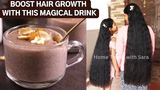 Boost your Hair Growth with this 1 Glass of Drink  How To Grow Long amp Thick Hair Naturally [upl. by Einot]