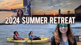 Summer Retreat in Gloucester MA  Kayaking Alien Dance Party Scavenger Hunt Salsa class vlog [upl. by Thorma]