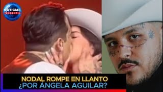 Sería un honor ay amor ser tu esclavo quot Nodal rompe en llanto ¿por Ángela Aguilar nodal [upl. by Ayikan]