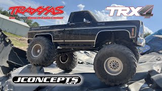 Traxxas TRX4 High Trail Edition  JConcepts Ranger 22 Tires  Classic Monster Truck Vibes [upl. by Ellga]