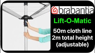 Brabantia LiftOMatic Cloth dryer 50m unboxing [upl. by Erna]