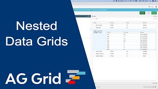 Embed JavaScript Data Grid  Master  Detail with agGrid [upl. by Adniroc]