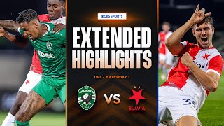 Ludogorets vs Slavia Praha Extended Highlights  UEL League Phase MD 1  CBS Sports Golazo [upl. by Echikson]