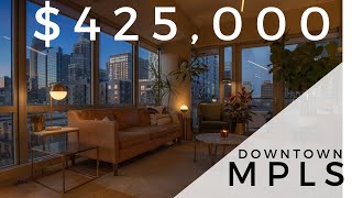 Inside a 425000 Downtown Minneapolis Condo  Tour of your future home [upl. by Edualcnaej357]