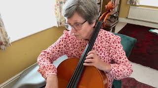 Grade 8 practice Allegro Appassionato list C adult cello learner 4 years 10 months [upl. by Aidualk]