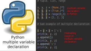 The right way to declare multiple variables in Python [upl. by Zacharia655]