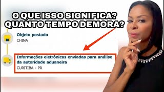 INFORMAÇÕES ELETRÔNICAS ENVIADAS PARA ANÁLISE DA AUTORIDADE ADUANEIRA  O QUE SIGNIFICA [upl. by Eissac]