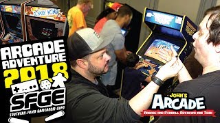 2018 SouthernFried Gaming Expo Tour All access Amazing Arcade and Pinball games [upl. by Irahs]