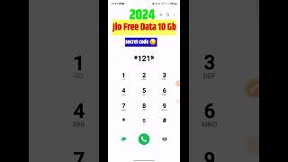 Jio Free Data Secret Code  jio Free 10gb data code 😉 [upl. by Rodriguez]