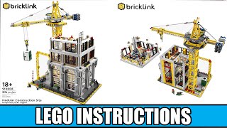 LEGO Instructions  Bricklink  910008  Modular Construction Site [upl. by Maurise]