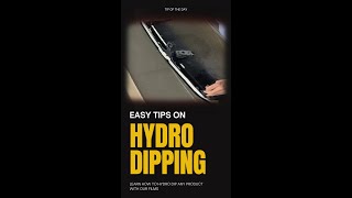 HGI Hydro dipping tip of the day Hydrographics India [upl. by Ecinehs]