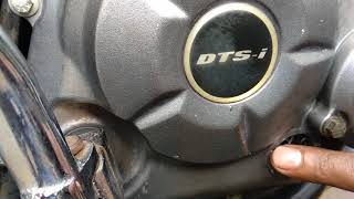 how to check engine oil level in bajaj discover 125 [upl. by Yelraf663]