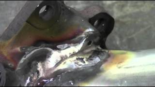 How to Torch Braze a Cast Iron Flange to Aluminized Steel Tubing with SSF6 Silver Solder [upl. by Beekman830]