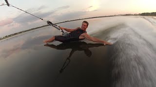 Barefoot Waterskiing Freestyle Craziness [upl. by Maiga]