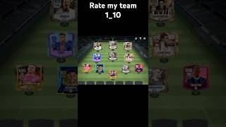 Rate my team 110 trending shorts fcmobile viralshort [upl. by Le766]