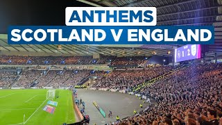 SPINE TINGLING National Anthems  SCOTLAND 13 ENGLAND  150th Anniversary Heritage Match [upl. by Collbaith]