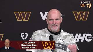 Hear From Commanders HC Dan Quinn  Commanders vs Eagles Postgame 111424 [upl. by Zertnom]