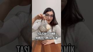 Kurumuş Seramik Hamuru Nasıl Yumuşatılır seramikhamuru seramik meyzileyoutubeshorts [upl. by Srevart671]