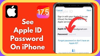 How to See Apple ID Password On iPhone [upl. by Ernald]